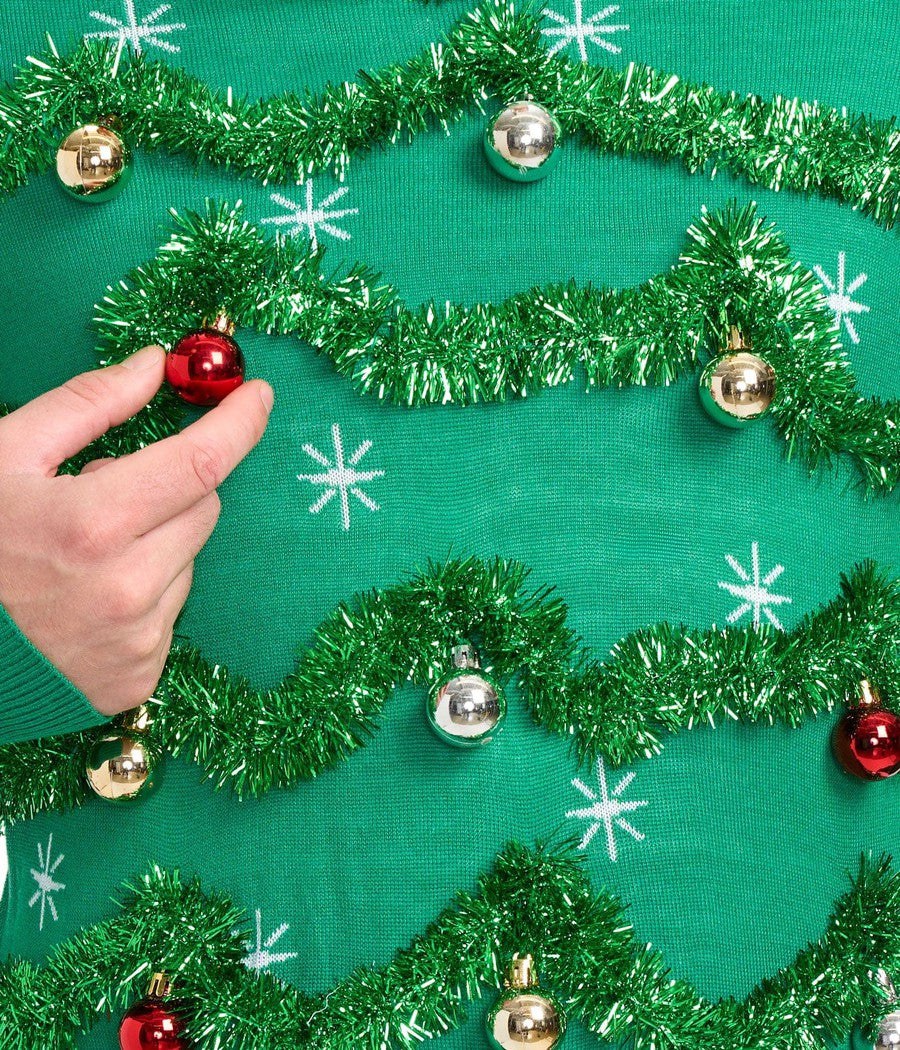Men's Christmas Jumper with Garland & Baubles | Hamish