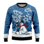 Men's Christmas Jumper with Snowman Print | Lucian