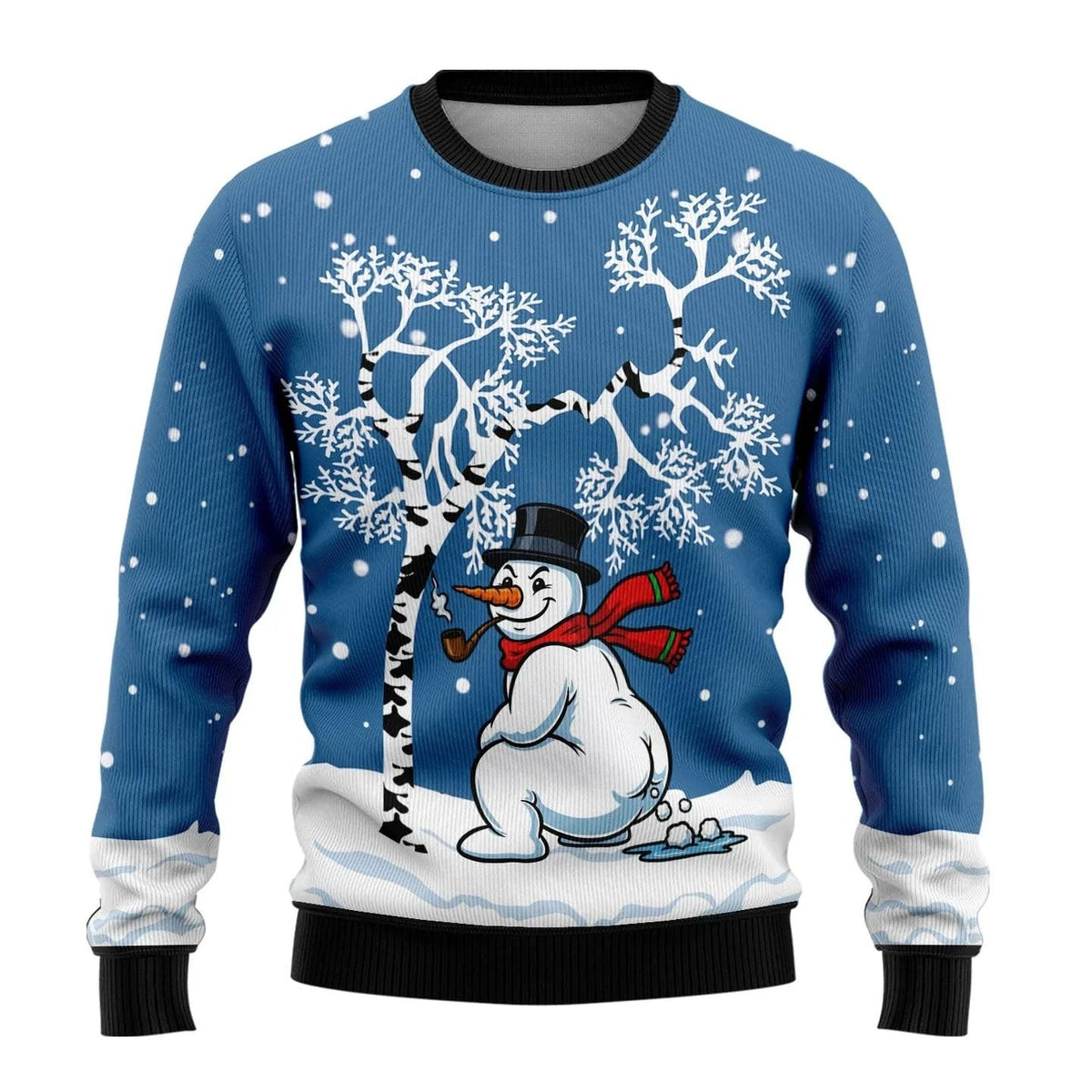 Men's Christmas Jumper with Snowman Print | Lucian