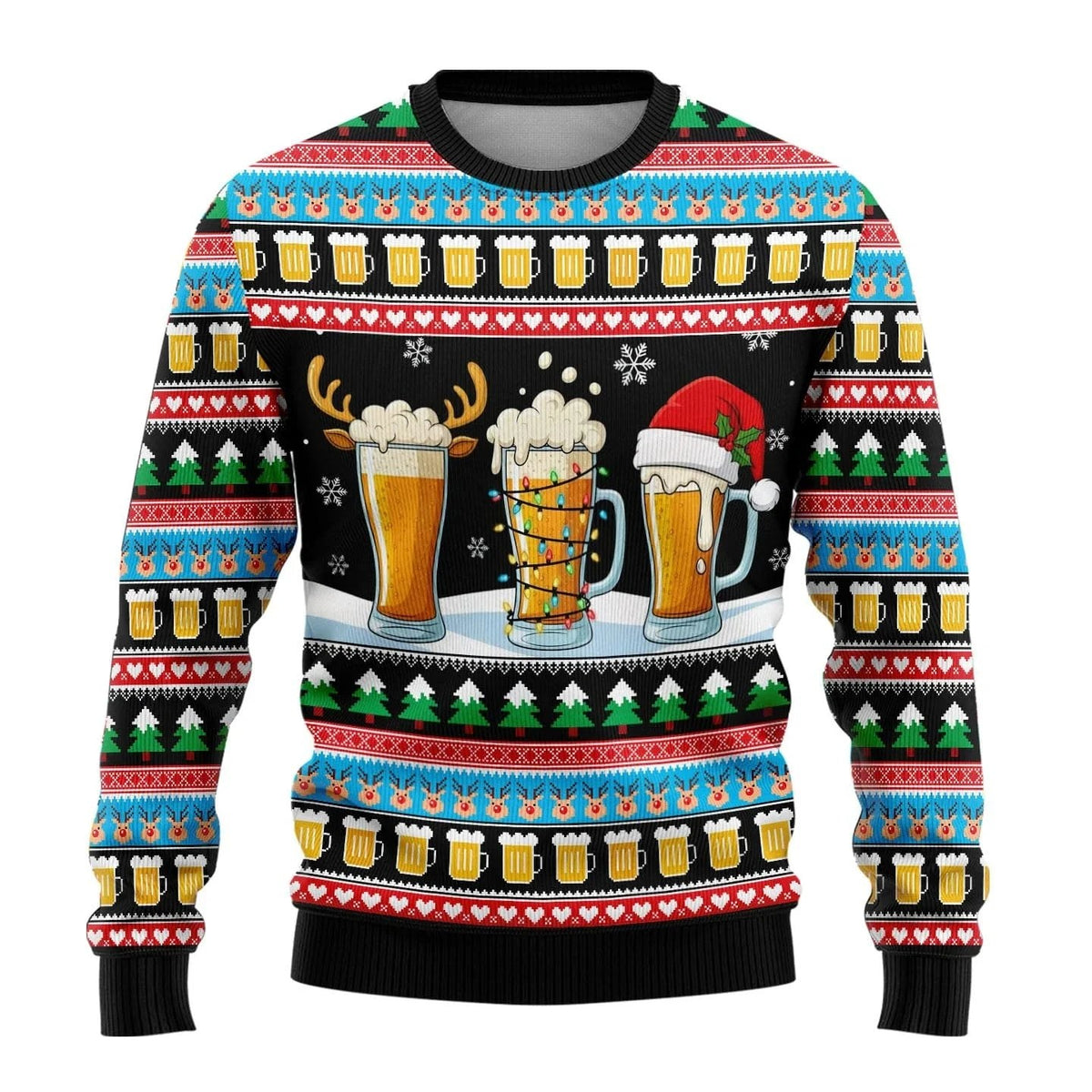Men's Christmas Jumper with Snowman Print | Lucian