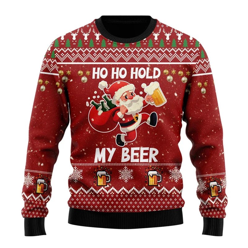 Men's Funny Beer Christmas Jumper | Archie