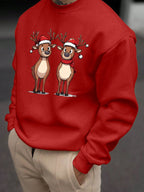 Men's Reindeer Print Christmas Jumper | Thomas