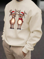 Men's Reindeer Print Christmas Jumper | Thomas