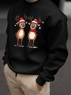 Men's Reindeer Print Christmas Jumper | Thomas