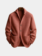 Men's Ribbed Knit Shawl Collar Cardigan | Miles