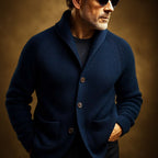 Men's Ribbed Knit Shawl Collar Cardigan | Miles