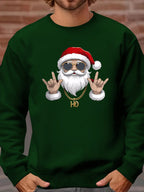 Men's Santa Print Christmas Jumper | Caleb