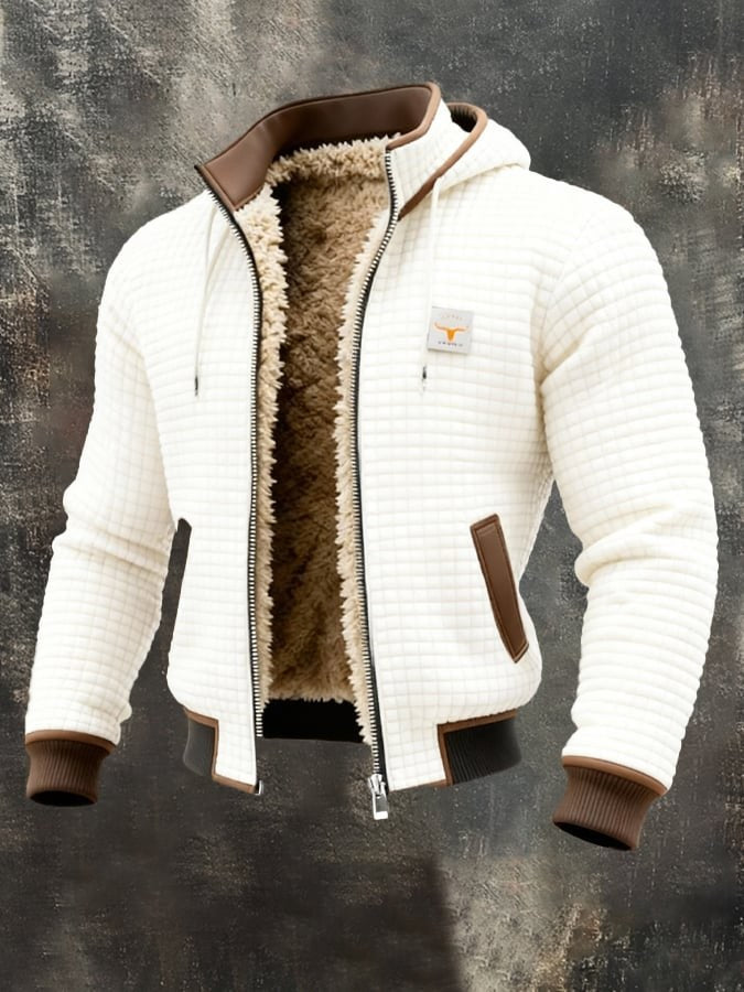 Men's Sherpa Lined Quilted Fleece Jacket | Sawyer