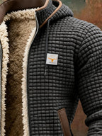 Men's Sherpa Lined Quilted Fleece Jacket | Sawyer