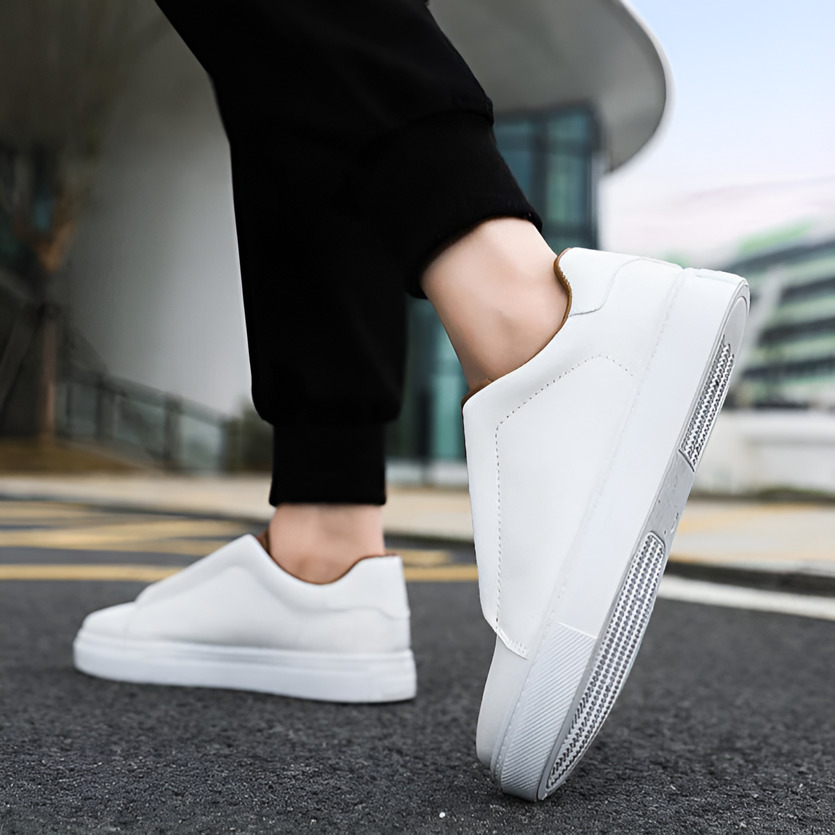 Men's Vegan Leather Trainers Casual Style | Lincoln