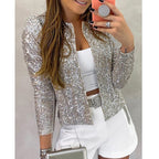 Sequin Blazer for Christmas Party Outfit | Victoria