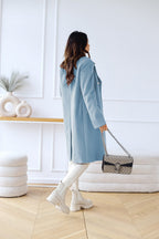 Women's Double-Breasted Long Overcoat | Delilah