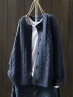 Women's Cable Knit Cardigan | Heidi