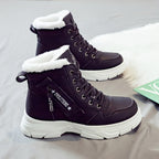 Women's Chunky Platform Winter Boots with Faux Fur Lining | Paisley