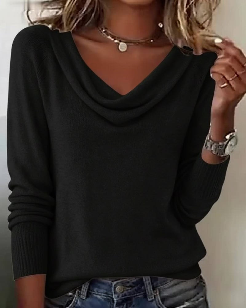 Women's Cowl Neck Jumper | Audrey