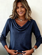 Women's Cowl Neck Jumper | Audrey