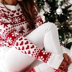 Women's Fair Isle Reindeer Christmas Jumper Crew Neck | Thea