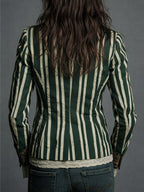 Women's Floral Print Striped Blazer | Stella
