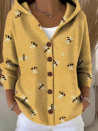 Women's Long Cardigan with Hood | Erin
