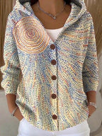 Women's Long Cardigan with Hood | Erin