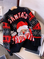 Women's Santa Christmas Jumper Oversized Fair Isle Knit | Marnie
