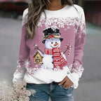 Women's Snowman Print Christmas Jumper | Diana