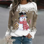 Women's Snowman Print Christmas Jumper | Diana