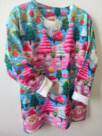 Women's Tacky Christmas Santa Embroidered Oversized Knit Jumper | Ramona