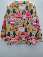 Women's Tacky Christmas Santa Embroidered Oversized Knit Jumper | Ramona